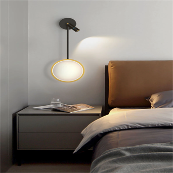 GOLD ÇEMBER SARKIT APLİK,DEKORAFİT DUVAR AYDINLATMA,KUMANDALI SPOT IŞIK