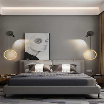 GOLD ÇEMBER SARKIT APLİK,DEKORAFİT DUVAR AYDINLATMA,KUMANDALI SPOT IŞIK