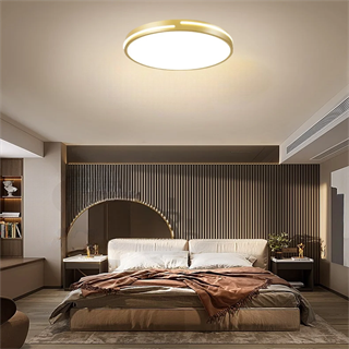 KUMANDALI LED AYDINLATMA GOLD ŞERİT AKRİLİKLİ LED MODERN TAVAN LAMBASI