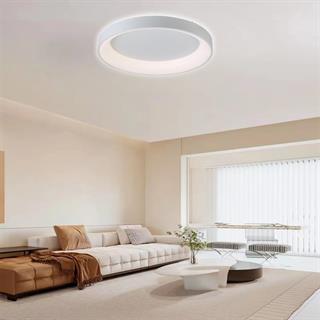 KUMANDALI LED AYDINLATMA BEYAZ PCBLİ ÇEMBER TAVAN LAMBASI,MODERN AVİZE