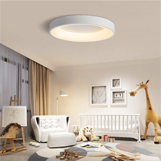 KUMANDALI LED AYDINLATMA BEYAZ PCBLİ ÇEMBER TAVAN LAMBASI,MODERN AVİZE
