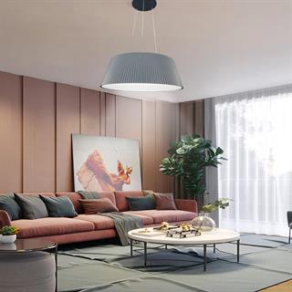 KUMANDALI MODERN LED ANTRASİT SARKIT AVİZE 3 IŞIK RENKLİ MODERN TAVAN LAMBASI 