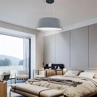 KUMANDALI MODERN LED ANTRASİT SARKIT AVİZE 3 IŞIK RENKLİ MODERN TAVAN LAMBASI 