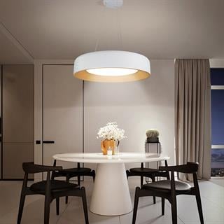 KUMANDALI MODERN LED BEYAZ SARKIT AVİZE 3 IŞIK RENKLİ MODERN TAVAN LAMBASI 