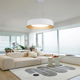 KUMANDALI MODERN LED BEYAZ SARKIT AVİZE 3 IŞIK RENKLİ MODERN TAVAN LAMBASI 