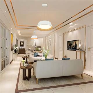 KUMANDALI MODERN BEYAZ LED SARKIT AVİZE 3 IŞIK RENKLİ MODERN TAVAN LAMBASI 