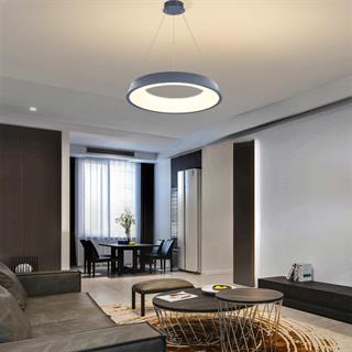 KUMANDALI MODERN LED SARKIT ÇEMBER AVİZE AKRİLİKLİ 3 IŞIK RENKLİ MODERN TAVAN LAMBASI 