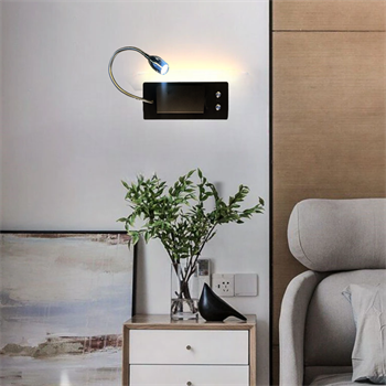 TELEFON,KİTAP TUTUCU,OKUMA LAMBASI,YATAK BAŞI APLİK,USB SARJ GİRİŞLİ SOL