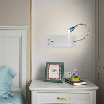 TELEFON,KİTAP TUTUCU,OKUMA LAMBASI,YATAK BAŞI APLİK,USB SARJ GİRİŞLİ SAĞ