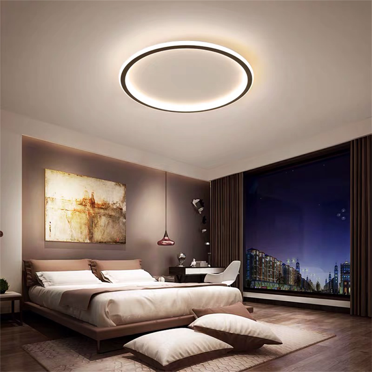 ÇEMBER(Q40) LED TAVAN LAMBASI,YUVARLAK AVİZE,MODERN AYDINLATMA,DEKORATİF IŞIK