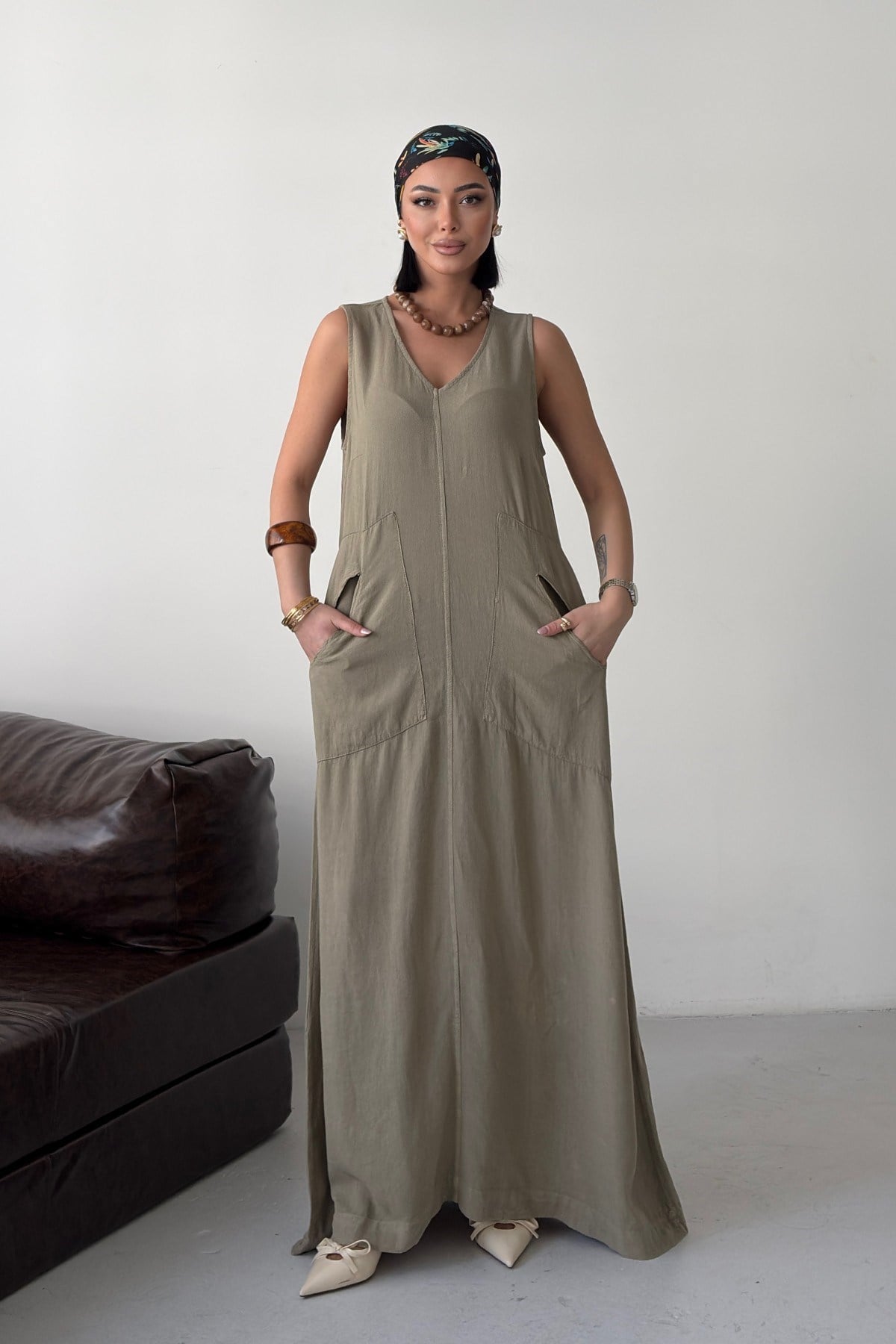 Cepli Oversize Elbise HS3072