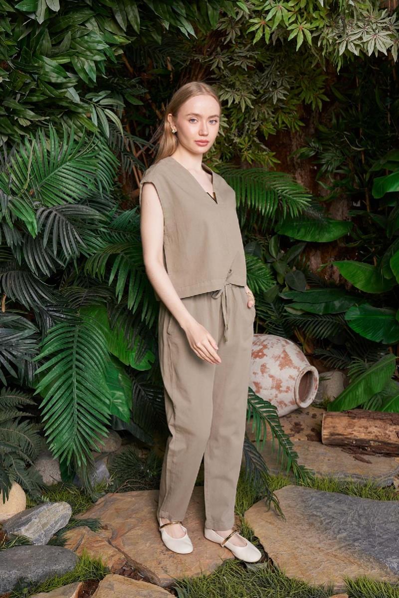 Havuç Keten Pantolon