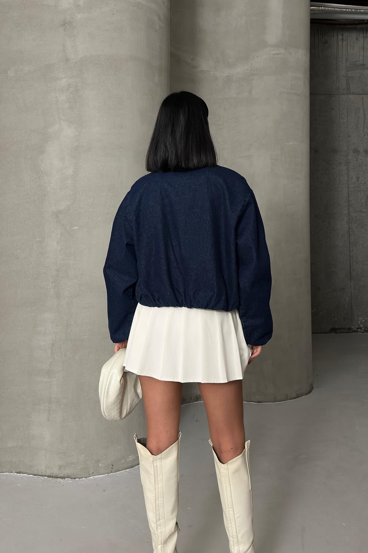 Lastikli Bomber Ceket