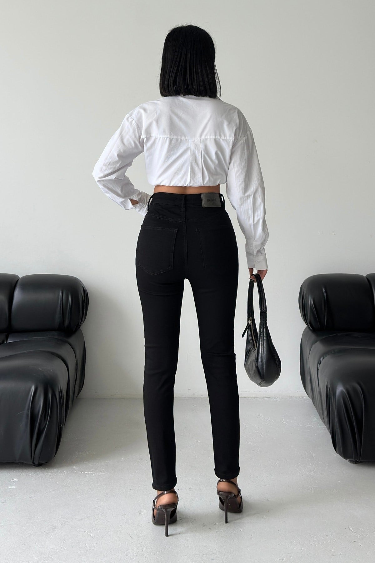 Yüksek Bel Bilek Boy Skinny Kot Pantolon
