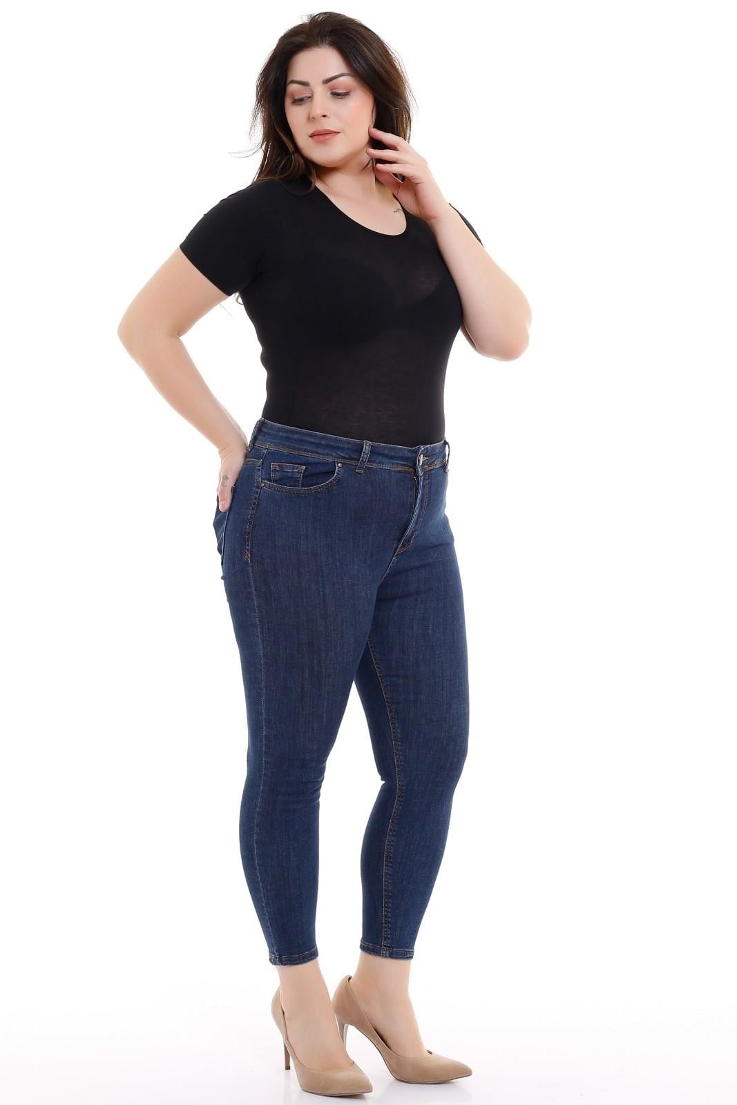 Yüksek Bel Bilek Boy Skinny Kot Pantolon