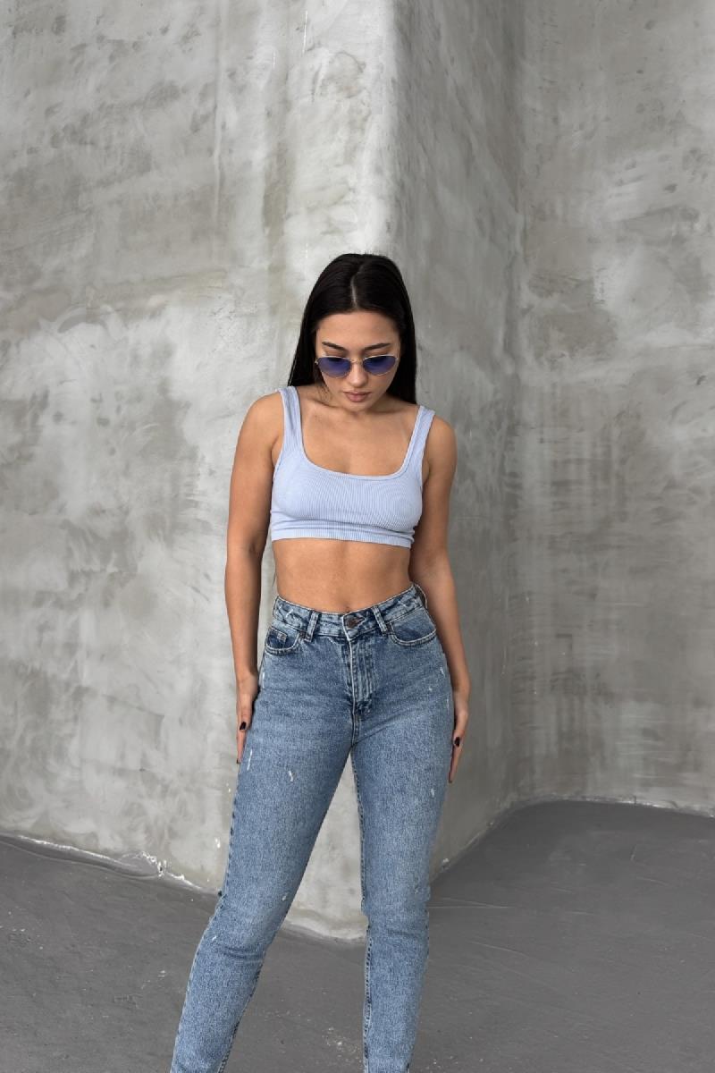 Tık Likra Kot Pantolon