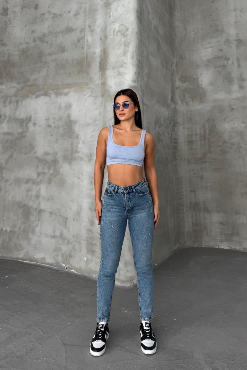 Tık Likra Kot Pantolon