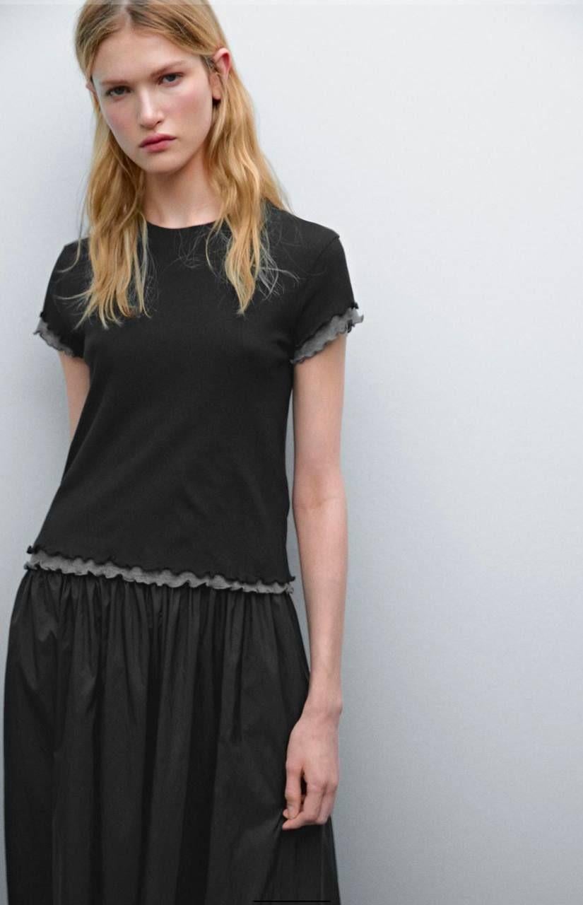 Çift Renkli M.D. Fitili Tişört