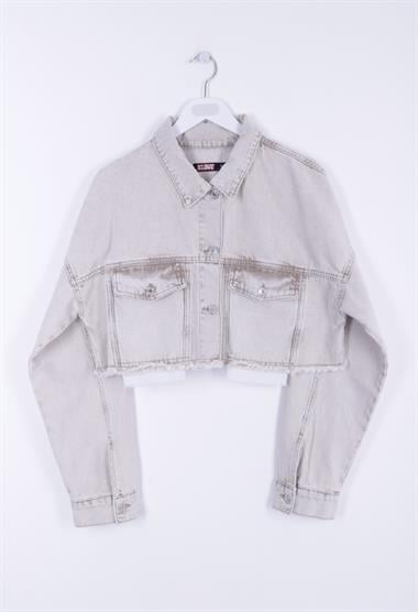 Astar Detaylı Kot Ceket