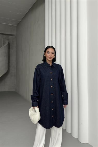 Balon Kollu Düğmeli Gömlek