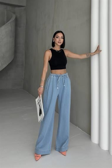 Beli Lastikli Palazzo Pantolon