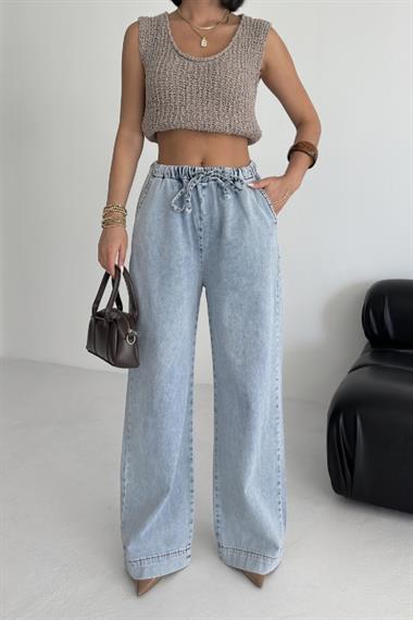 Beli Lastikli Palazzo Pantolon