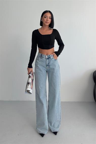 Bol Paça Baggy Relax Kot Pantolon