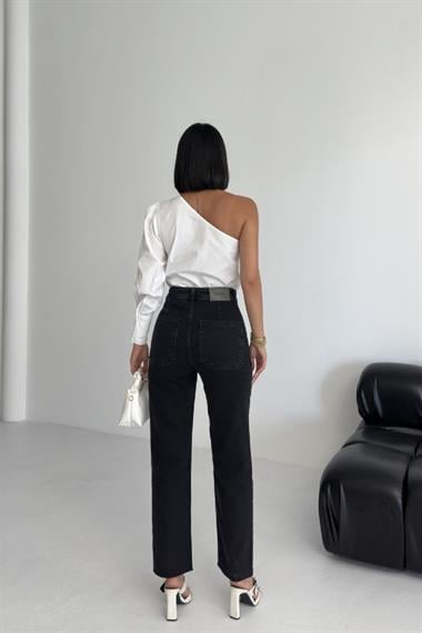 Cep Detaylı Palazzo Kot Pantolon