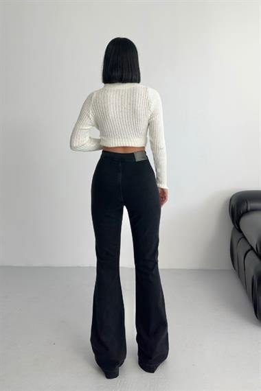 Çok Düğmeli İspanyol Kot Pantolon