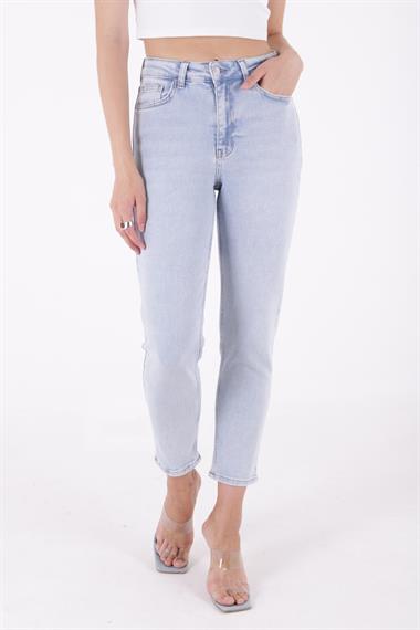 Yüksek Bel Comfort Slim Bilek Boy Kot Pantolon