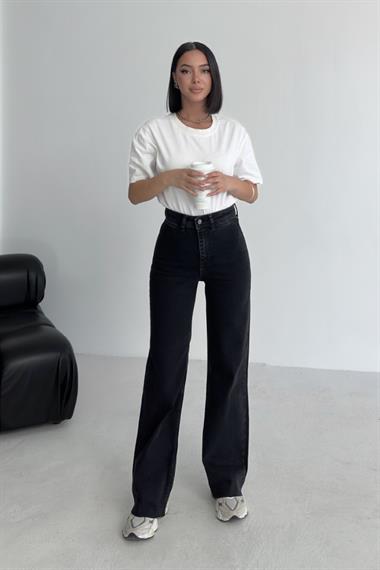 Dekoratif Cep Detaylı Palazzo Kot Pantolon