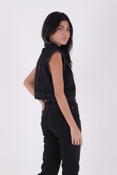 Dikişsiz Paça Mom Fit Kot Pantolon