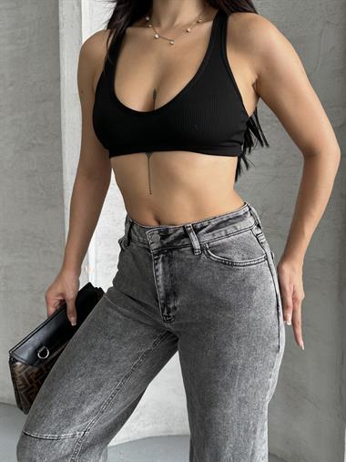 Dizi Pensli Baggy Kot Pantolon