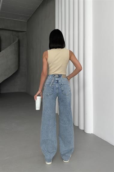 Dizi Pensli Baggy Kot Pantolon