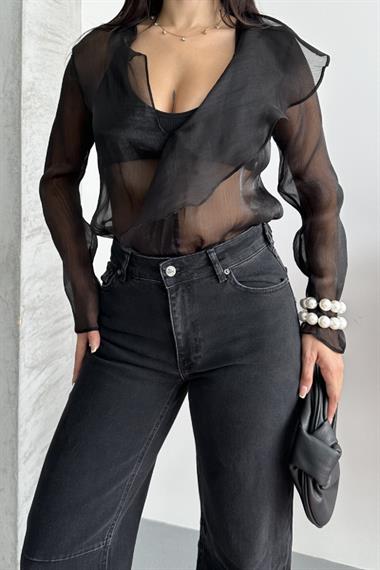 Dizi Pensli Baggy Kot Pantolon