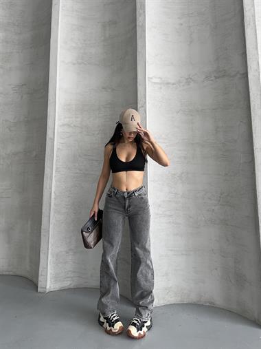 Dizi Pensli Baggy Kot Pantolon