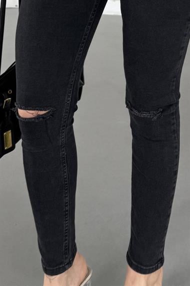 Dizi Yırtık Kot Pantolon