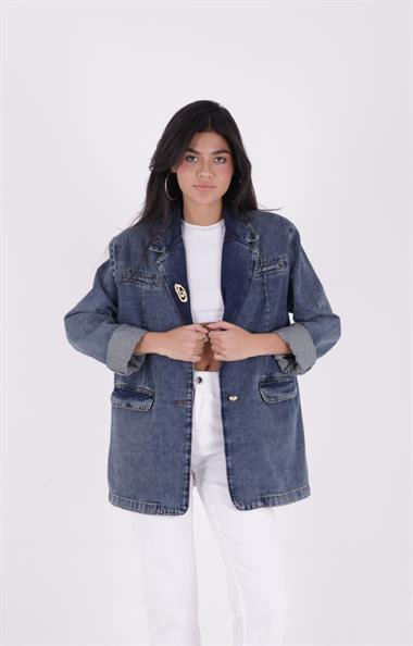 Düğmeli Klasik Blazer Ceket
