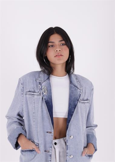 Düğmeli Klasik Blazer Ceket