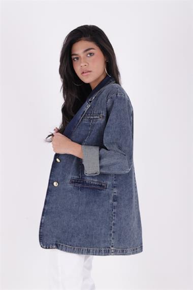 Düğmeli Klasik Blazer Ceket