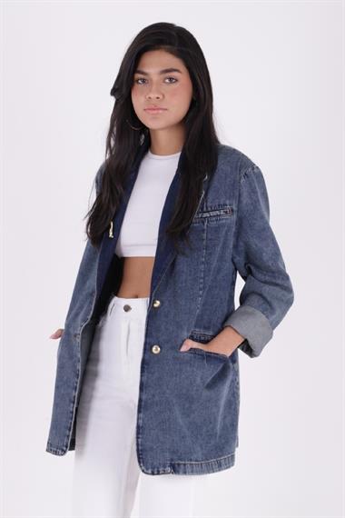 Düğmeli Klasik Blazer Ceket