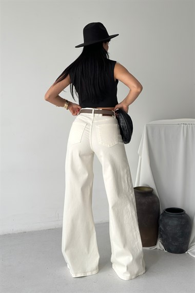 Geniş Paça Kot Pantolon 7082