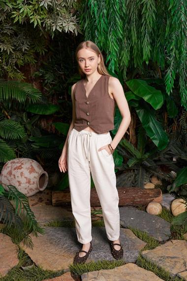 Havuç Keten Pantolon