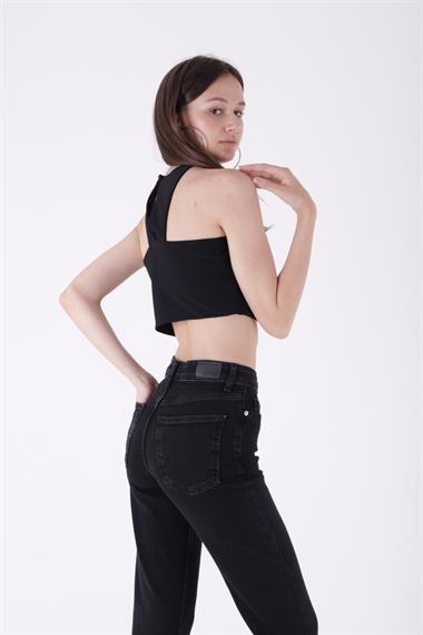 İspanyol Mom Fit Kot Pantolon