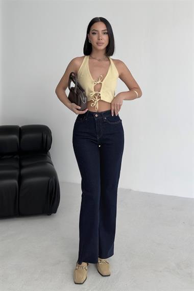 İspanyol Mom Fit Kot Pantolon