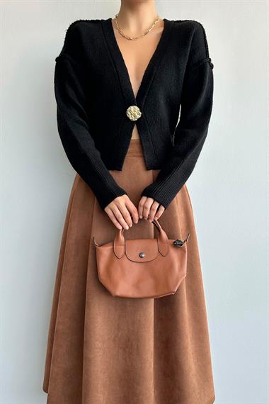 Kadın Uliana Triko Hırka - Siyah