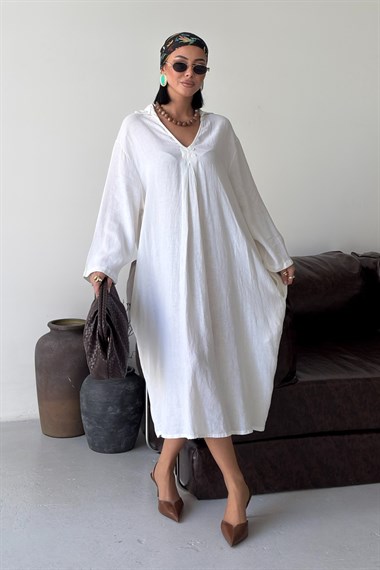 Kemerli Oversize Elbise