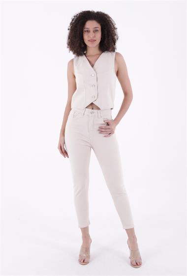 Kısa Boy Skinny Kot Pantolon