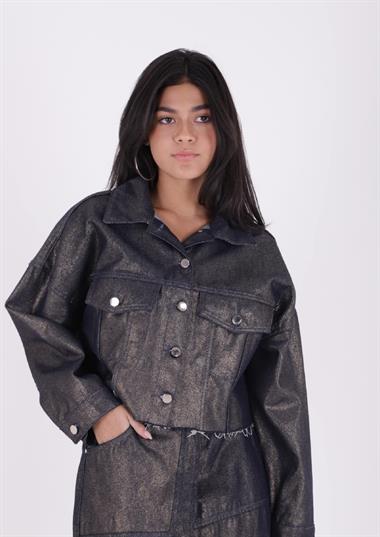 Kısa Oversize Kot Ceket