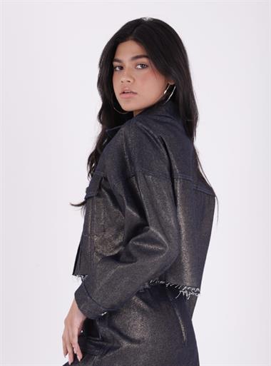 Kısa Oversize Kot Ceket